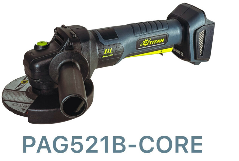 Аккумуляторная бесщеточная шлифмашина угловая TITAN PAG521B-CORE Brushless
