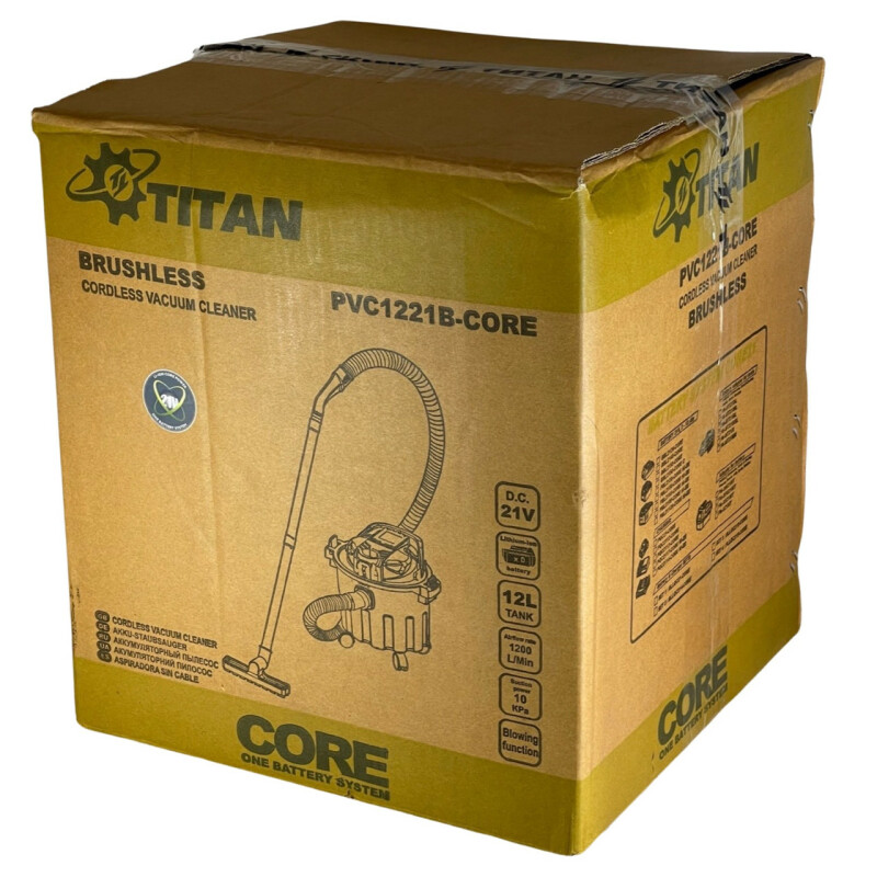 Аккумуляторный пылесос 21В TITAN PVC1221B-CORE - Зображення 9