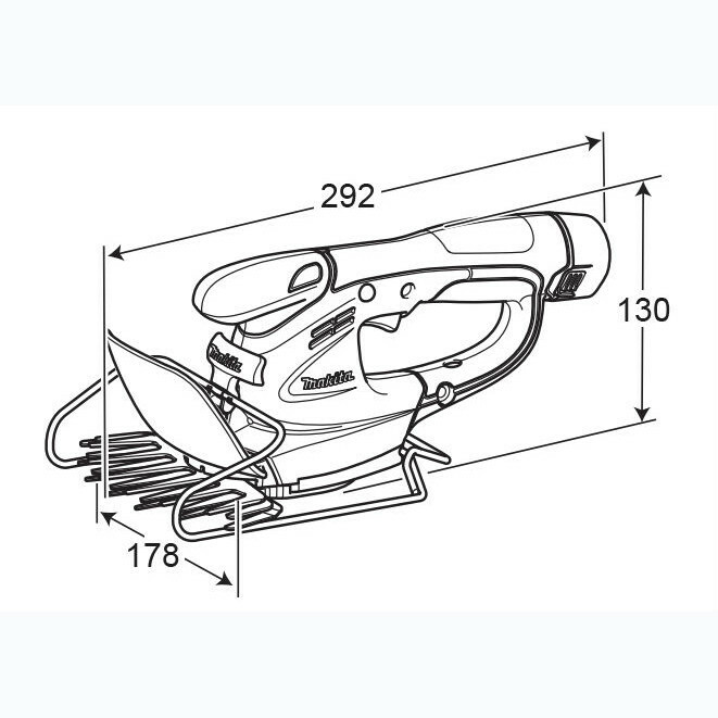 Аккумуляторные ножницы для стрижки травы Makita UM164DZ - Зображення 4