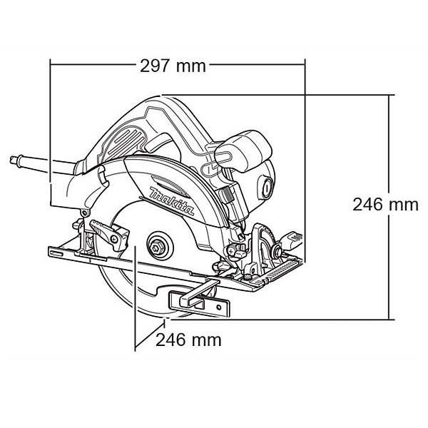 Дисковая пила Makita HS6101 - Зображення 3