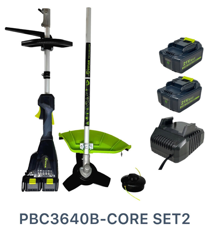 Аккумуляторная коса TITAN PBC3640B-CORE SET2 Brushless - Зображення 1