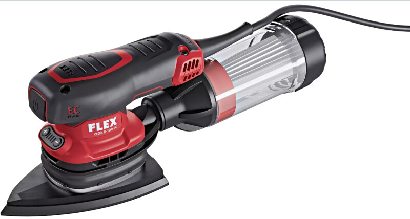 FLEX ODE 2-100 EC, Компактная дельташлифовальная машина с регулировкой скорости.