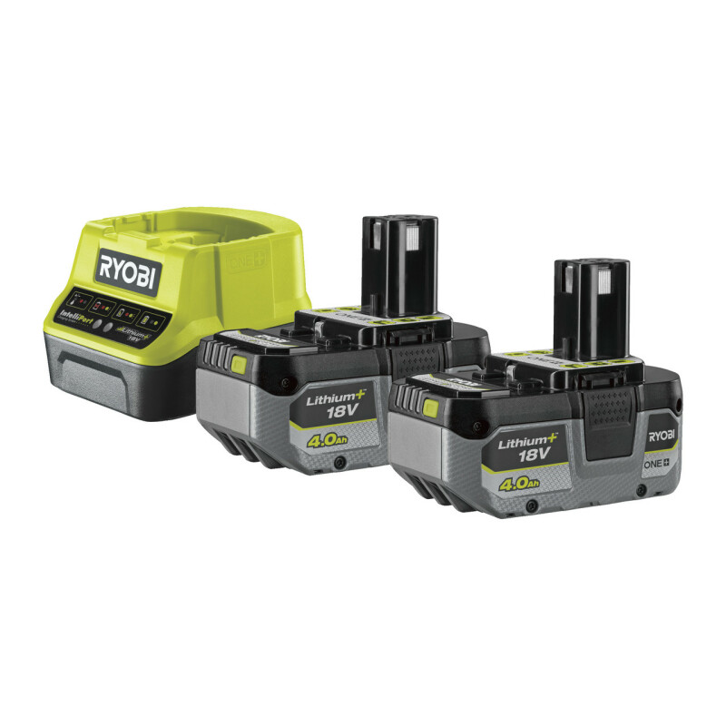 RYOBI RC18120-240X, Набор зарядка + 2 аккумулятора по 4.0Ач - Зображення 1