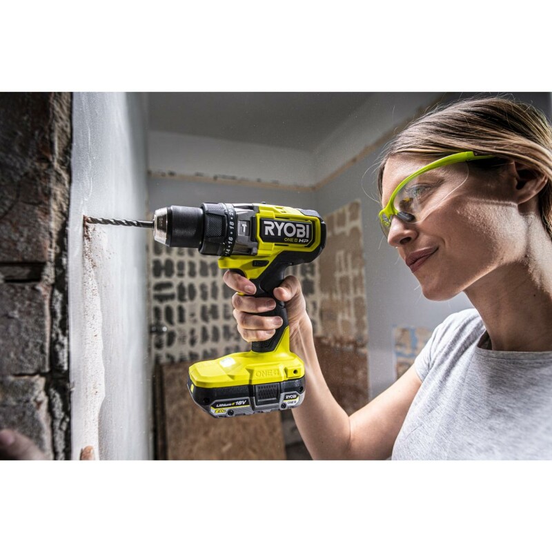 18В НР Аккумуляторная бесщеточная ударная дрель-шуруповерт RYOBI RPD18X-0 ONE+ - Зображення 2