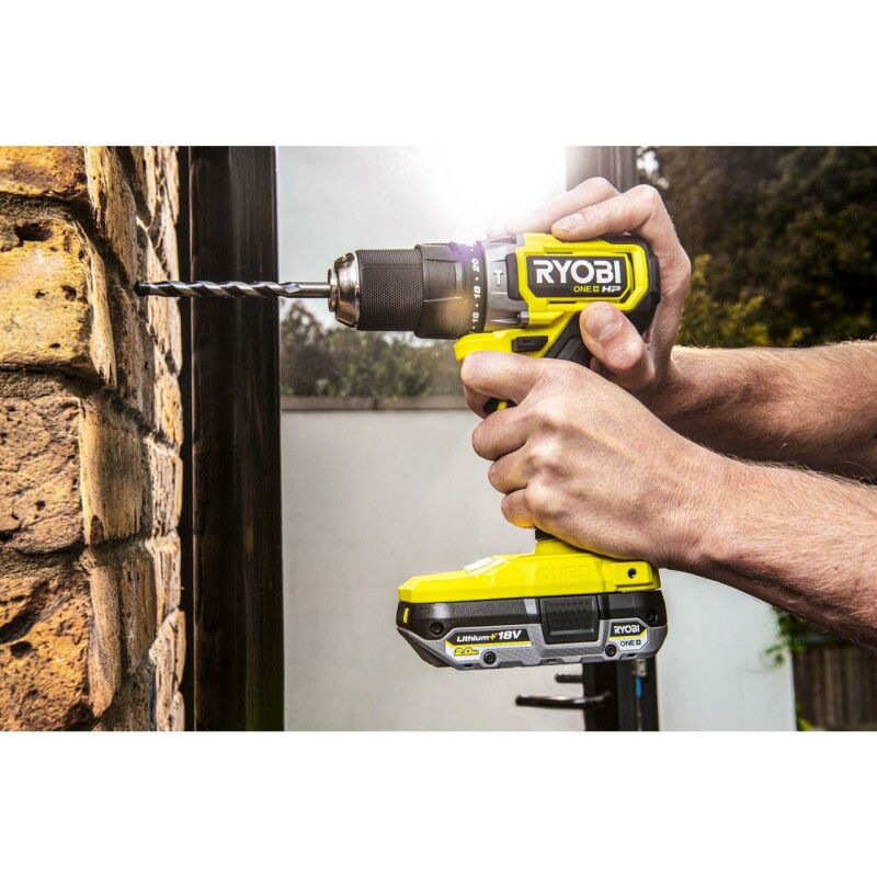 18В Аккумуляторная бесщеточная ударная дрель-шуруповерт RYOBI RPD18C-0 ONE+ - Зображення 4