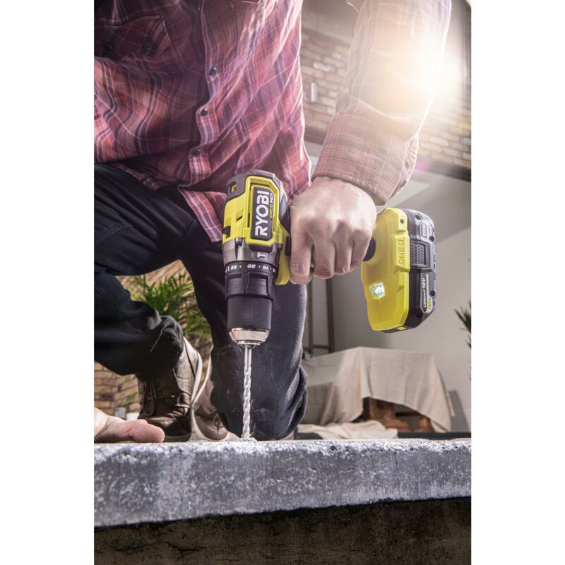 18В Аккумуляторная бесщеточная ударная дрель-шуруповерт RYOBI RPD18C-0 ONE+ - Зображення 7