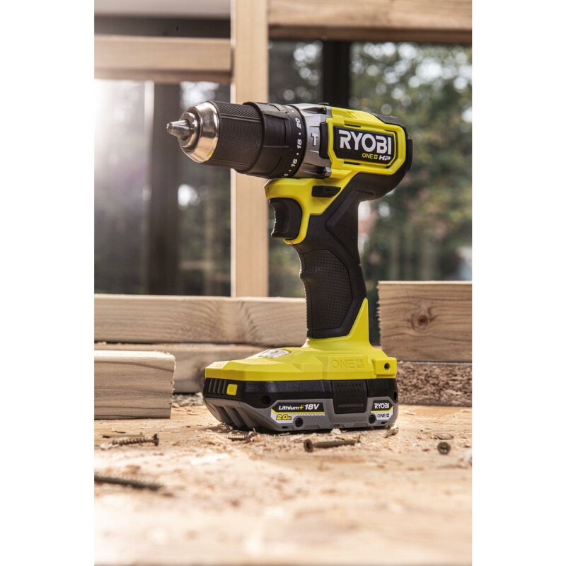 18В Аккумуляторная бесщеточная ударная дрель-шуруповерт RYOBI RPD18C-0 ONE+ - Зображення 8