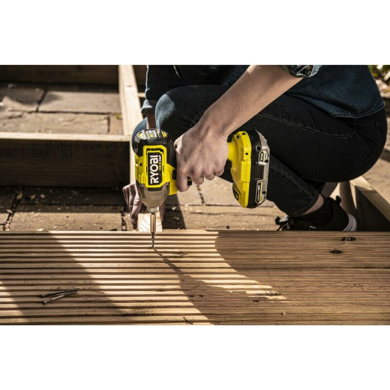 18В Аккумуляторный бесщеточный импульсный винтоверт, RYOBI RID18X-0 ONE+ - Зображення 2