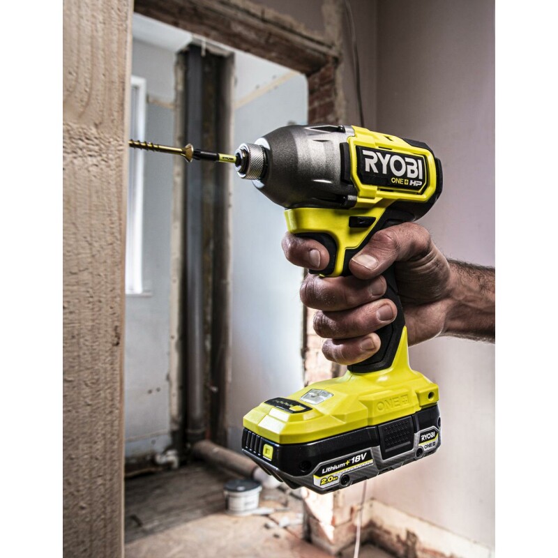 18В Аккумуляторный бесщеточный импульсный винтоверт, RYOBI RID18X-0 ONE+ - Зображення 7