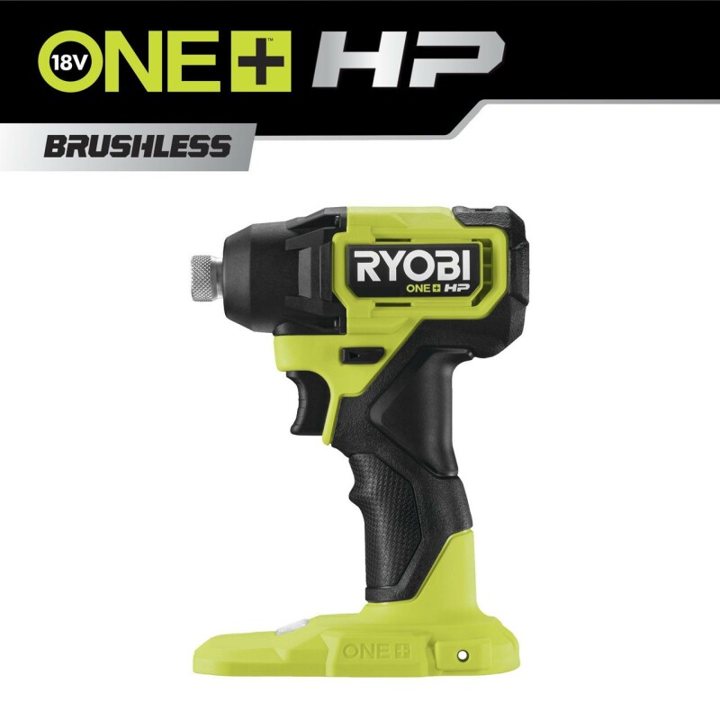 18В Аккумуляторный компактный бесщеточный ударный гайковерт, RYOBI RID18C-0 ONE+