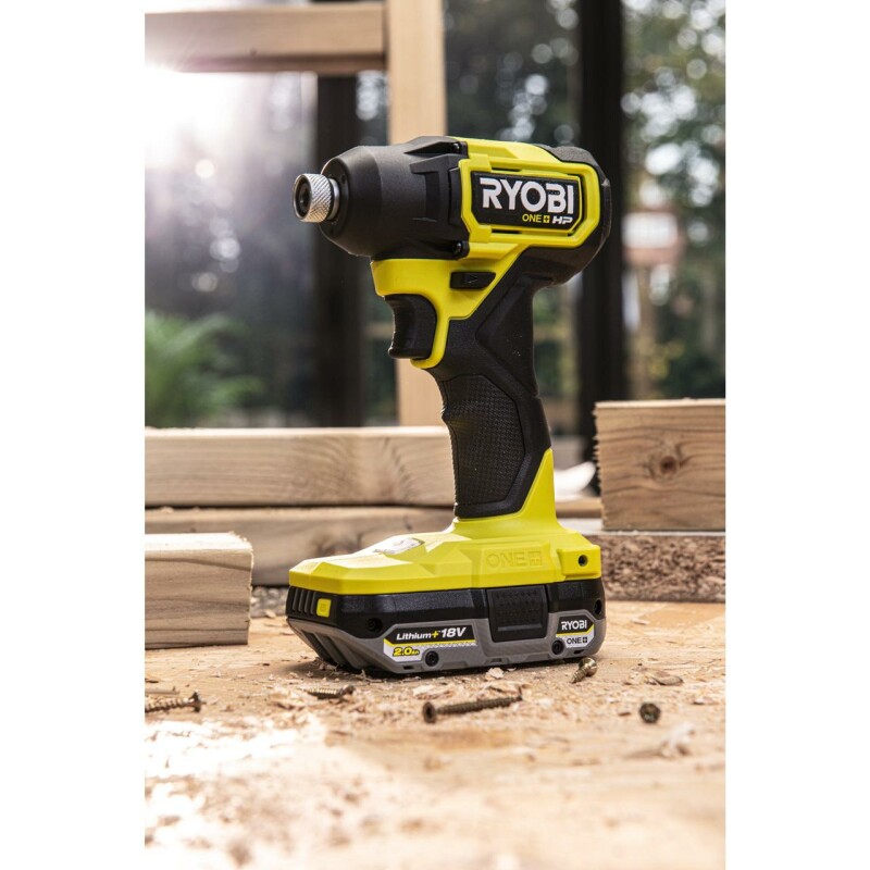 18В Аккумуляторный компактный бесщеточный ударный гайковерт, RYOBI RID18C-0 ONE+ - Зображення 7