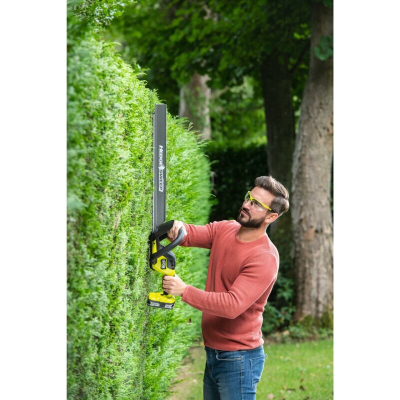 18В Аккумуляторный бесщеточный кусторез, 60см лезвия, RYOBI RY18HTX60A-0 - Зображення 4