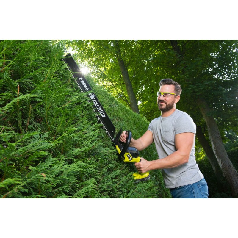 18В Аккумуляторный бесщеточный кусторез, 60см лезвия, RYOBI RY18HTX60A-0 - Зображення 5
