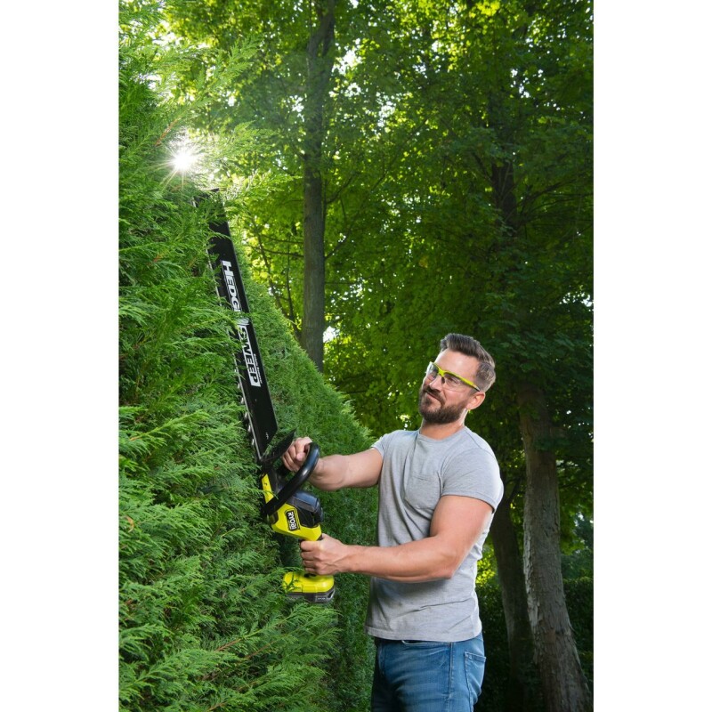 18В Аккумуляторный бесщеточный кусторез, 60см лезвия, RYOBI RY18HTX60A-0 - Зображення 7