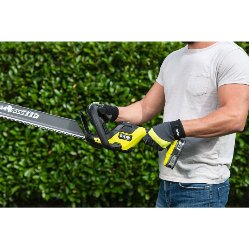 18В Аккумуляторный бесщеточный кусторез, 60см лезвия, RYOBI RY18HTX60A-0 - Зображення 8