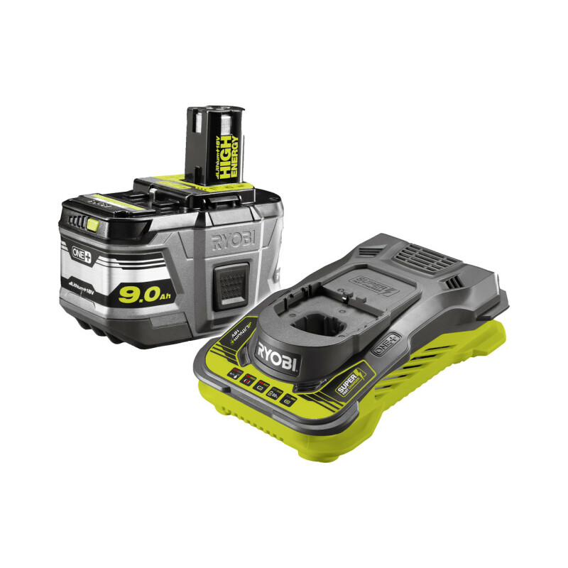 9.0Ач Lithium+ High Energy аккумулятор и зарядное устройство RYOBI RC18150-190 ONE+ - Зображення 1