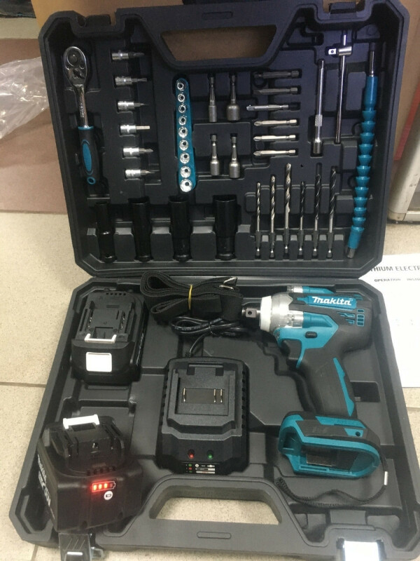 Аккумуляторный ударный гайковерт в наборе Makita DTW301 SET - Зображення 3