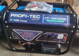 Бензиновый генератор PROFI-TEC PE-3800GE с электростартером - Зображення 1