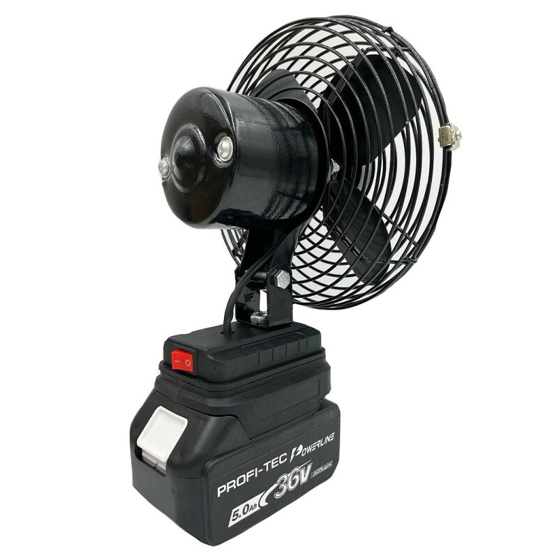 Аккумуляторный вентилятор PROFI-TEC DCF102-PP POWERLine (без аккумулятора и зарядного) - Зображення 4