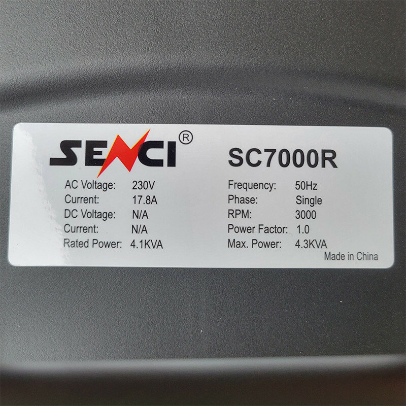 Бензиновый генератор SENCI SC7000R (3.8 кВТ) - Зображення 3