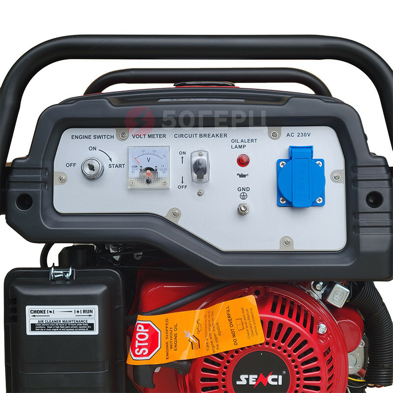 Бензиновый генератор SENCI SC7000R (3.8 кВТ) - Зображення 2