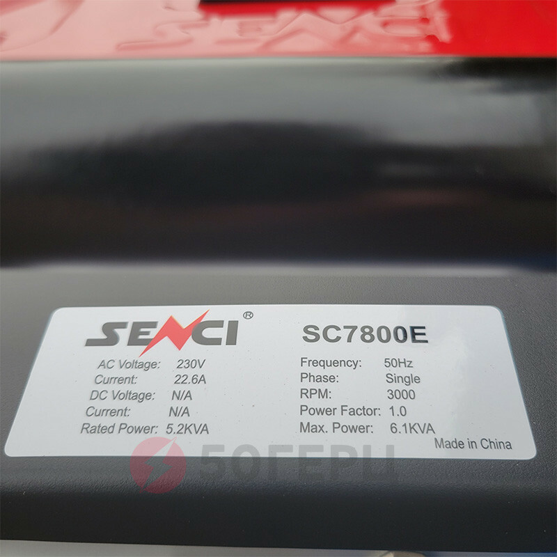 Бензиновый генератор SENCI SC7800E (4.5 кВТ) - Зображення 1