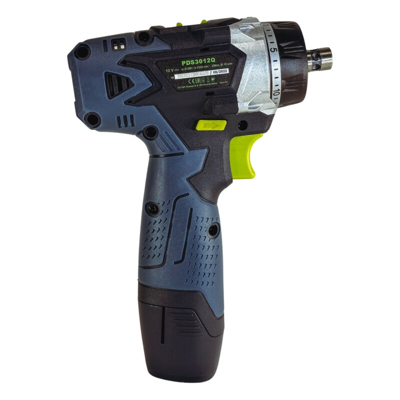 Аккумуляторная двухскоростная дрель-шуруповерт 12В, TITAN PDS3012Q SET - Зображення 5