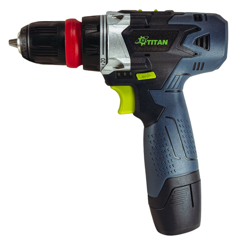 Аккумуляторная двухскоростная дрель-шуруповерт 12В, TITAN PDS3012Q SET - Зображення 4