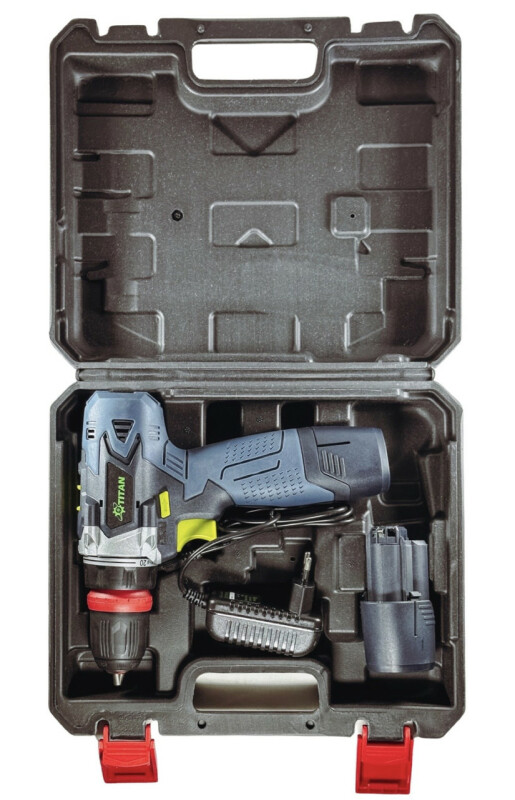 Аккумуляторная двухскоростная дрель-шуруповерт 12В, TITAN PDS3012Q SET - Зображення 3