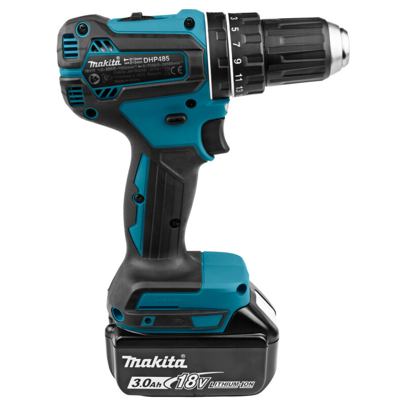 Аккумуляторная ударная дрель-шуруповерт Makita DHP485RFJ - Зображення 6