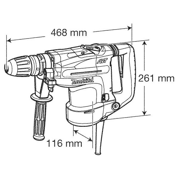 Перфоратор Makita HR4011C - Зображення 2