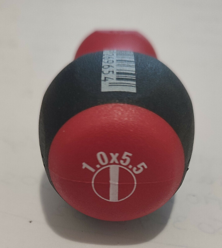 Отвертка прямой шлиц Wiha 5,5х25 SoftFinish - Зображення 2