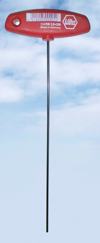 Ключ шестигранный с ручкой Wiha SW 2,0х200 mm.