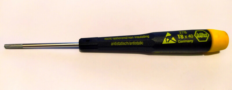 Прецизионная отвертка-звездочка Wiha Precision ESD TORX 278 T8x40