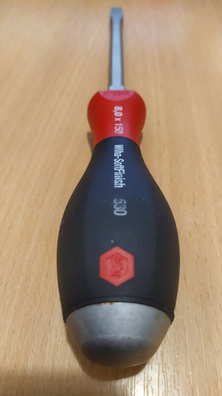 Отвертка ударная прямой шлиц Wiha-SoftFinish 530 8.0x150 - Зображення 1