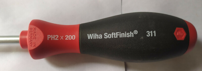 Отвертка крестовая Wiha SoftFinish 311SF 2x200 - Зображення 2
