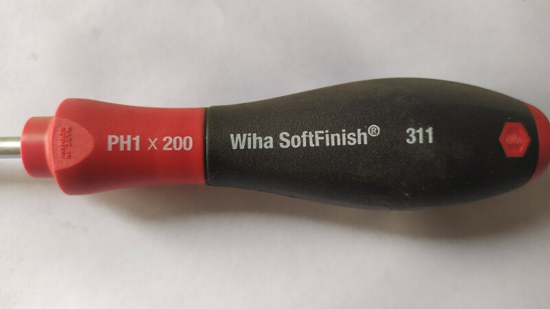 Отвертка крестовая Wiha SoftFinish PH1х200 - Зображення 1