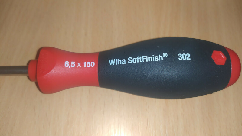 Отвертка прямой шлиц Wiha SoftFinish 6,5х150 - Зображення 3