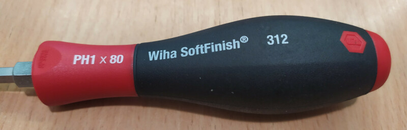 Отвертка крестовая Wiha-SoftFinish PH 1x80 - Зображення 3