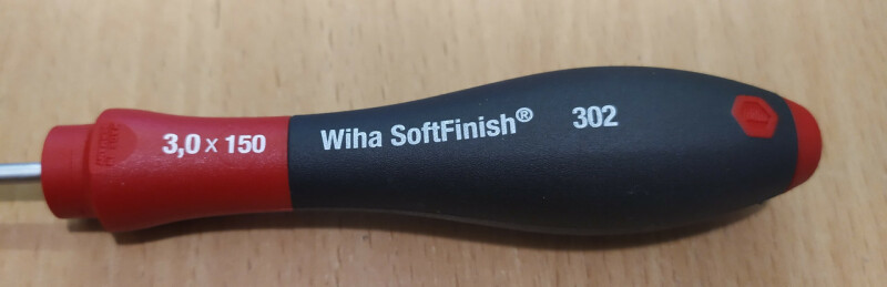 Отвертка прямой шлиц Wiha SoftFinish SL 3х150 - Зображення 1