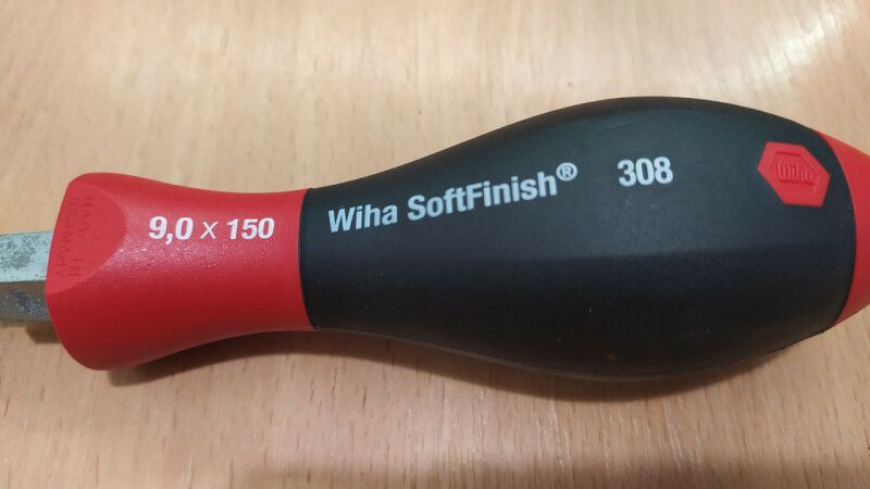 Отвертка прямой шлиц Wiha SoftFinish SL 9x150 - Зображення 2