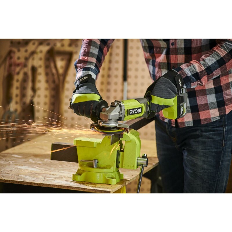 18В Аккумуляторная углошлифовальная машина 125мм RYOBI RAG18125-0 ONE+ - Зображення 3