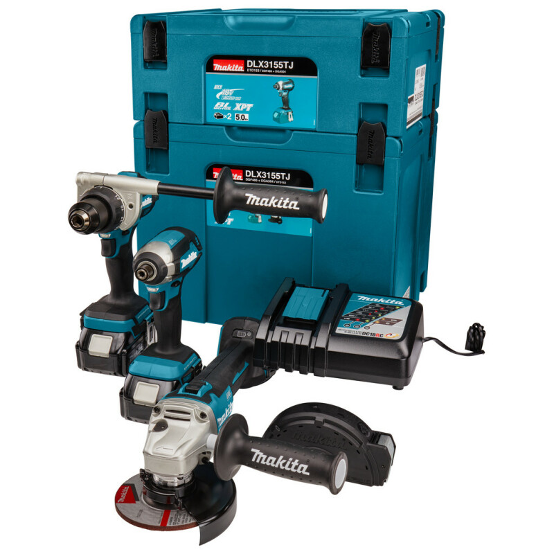 Набор инструментов Makita DLX3155TJ (DDF486, DTD153, DGA504)
