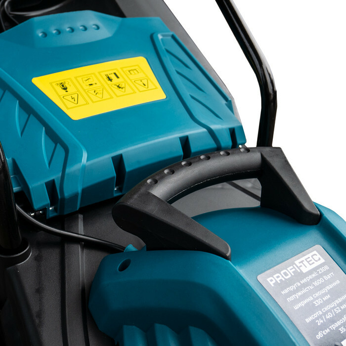 Электрическая газонокосилка PROFI-TEC LM3316 COMFORT - Зображення 1