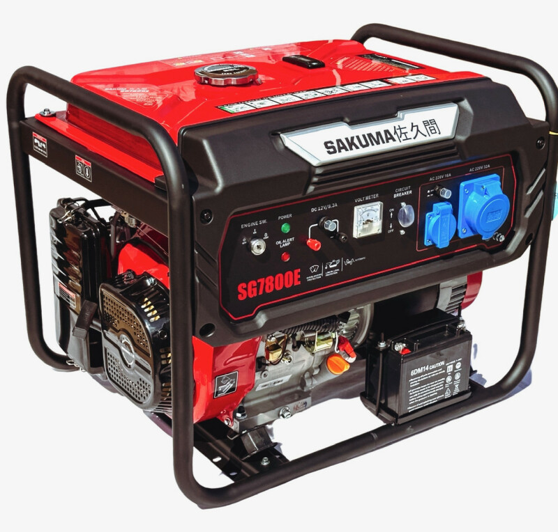 Бензиновый генератор SAKUMA SG7800E, 7,8KVA(6,5 кВт) - Зображення 1