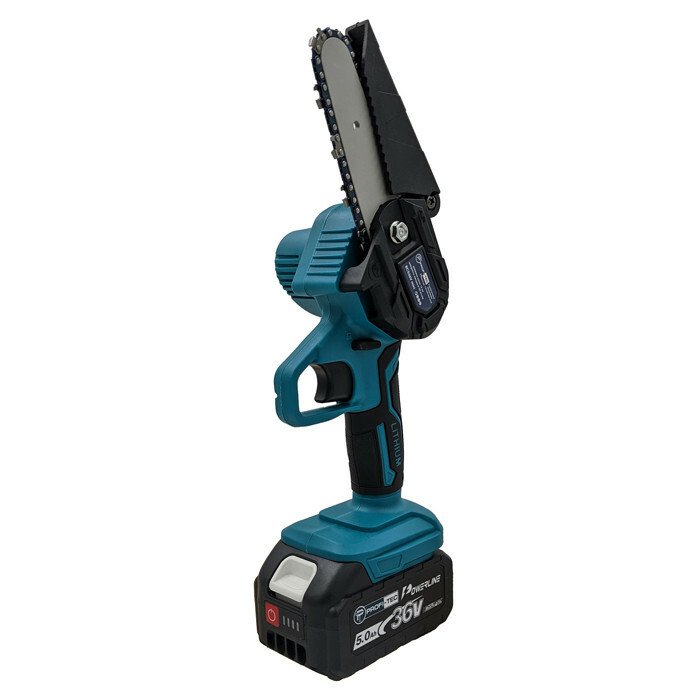Аккумуляторная ручная цепная пила PROFI-TEC BCS36V Mini SET 25 POWERLine (2 х 5.0 Aч, зарядное устройство) - Зображення 1