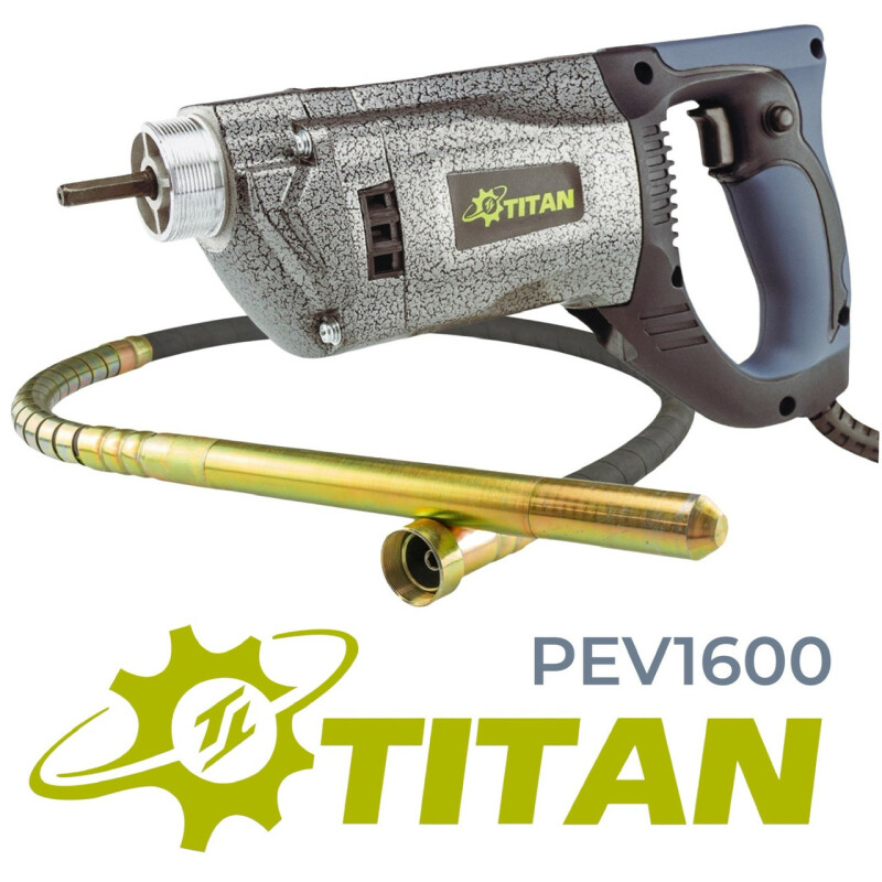 Глубинный вибратор для бетона TITAN PEV1600