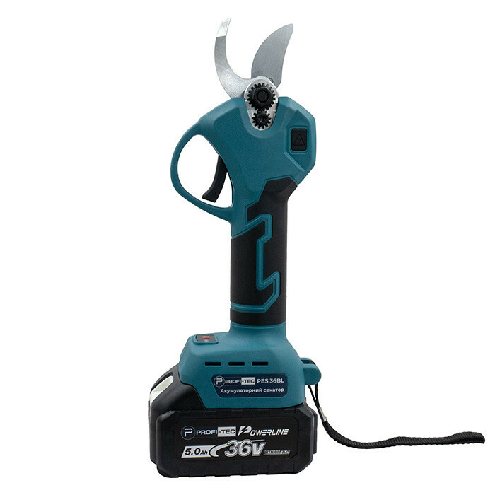 Аккумуляторный секатор PROFI-TEC PES36BL POWERLine (1 х 5.0 Ач, зарядное устройство) - Зображення 2