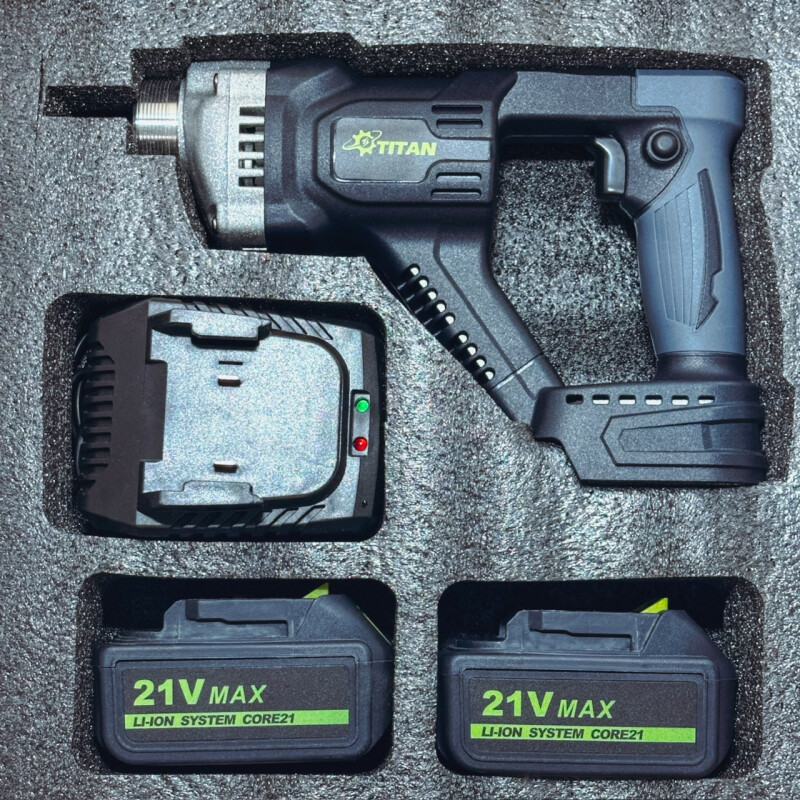 Аккумуляторный глубинный вибратор для бетона TITAN PGV621B-CORE SET2 - Зображення 4