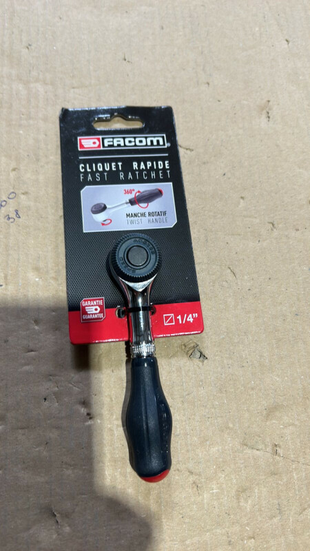 Трещетка с поворотной ручкой Facom R. 360 1/4"